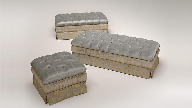 Capitonnè pouf 55 bench 90 bench 120 脚踏