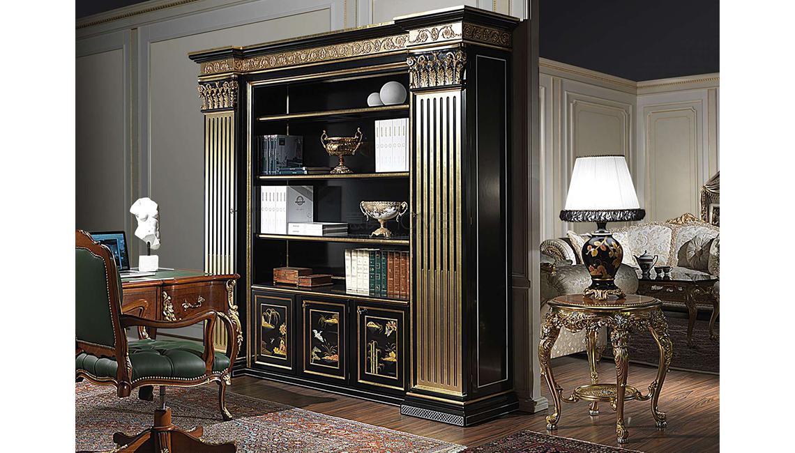 VIMERCATILacquered classic library in chinese style 书柜