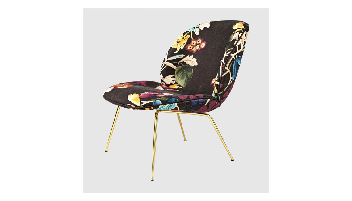 Beetle Lounge Chair - Fully Upholstered, Conic base休闲椅