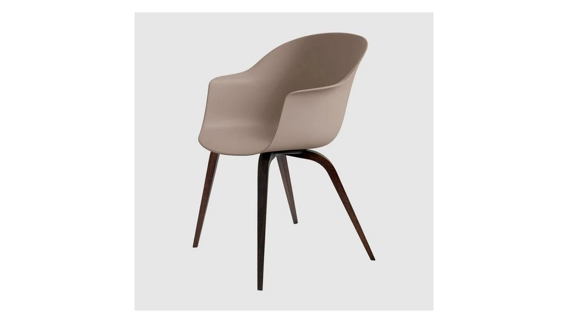 Bat Dining Chair - Un-Upholstered, Wood base椅子