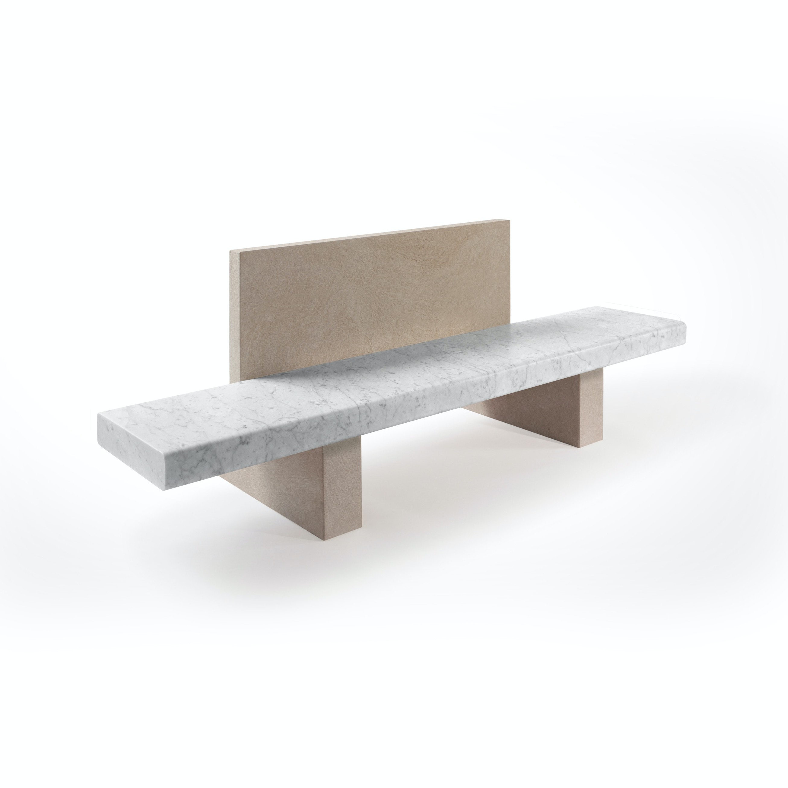 ‘Span’ Outdoor Bench with back support 长凳