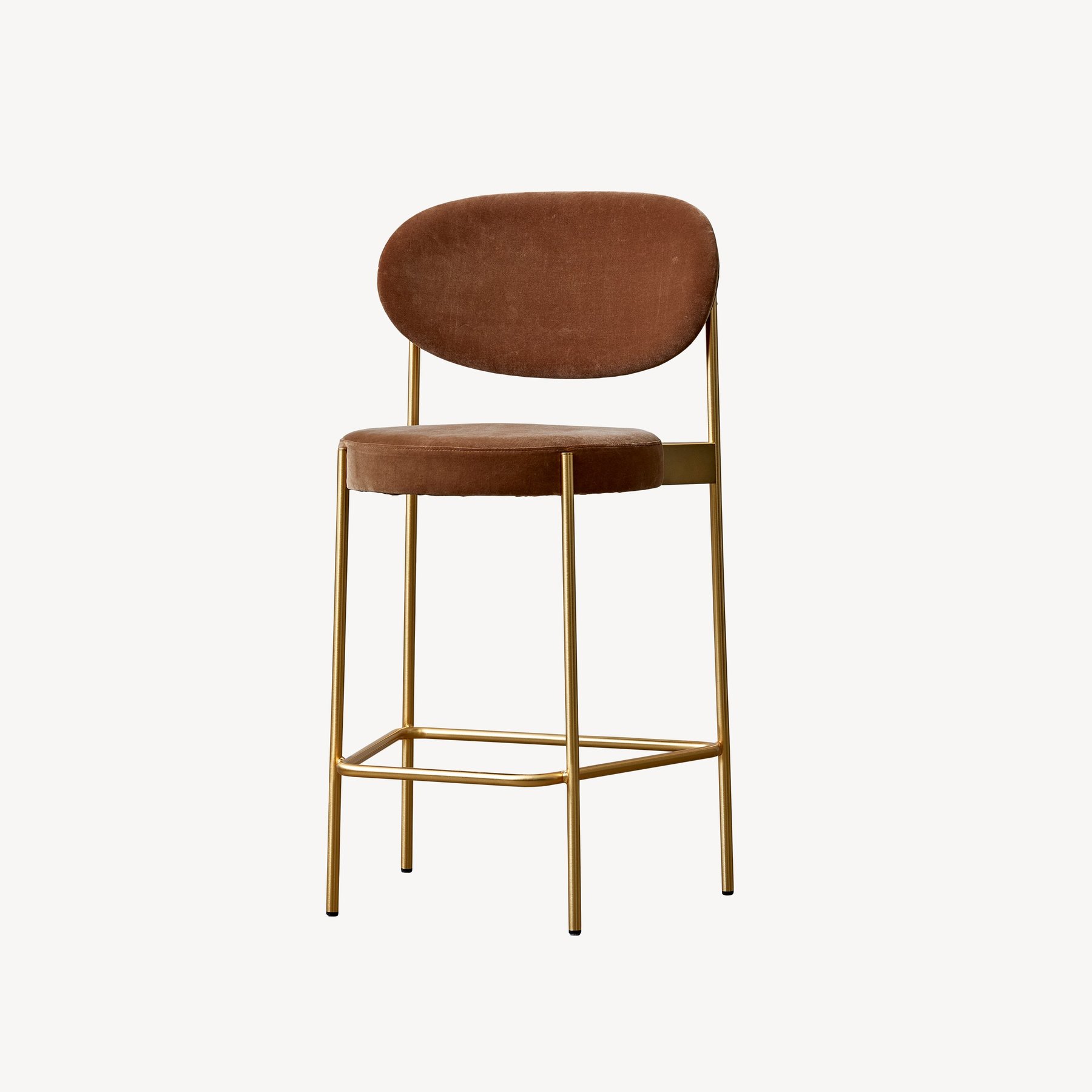 VerpanSERIES 430 BAR STOOL BRASS FINISH FRAME 吧椅