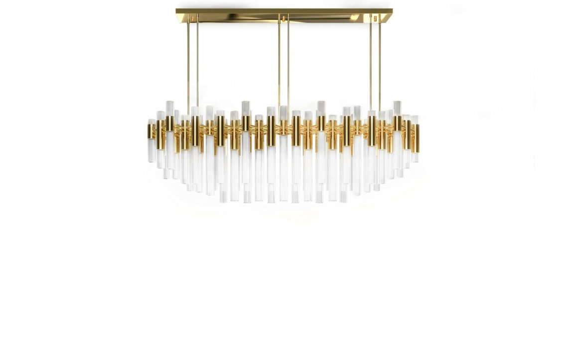 LUXXUWATERFALL RECTANGULAR SUSPENSION吊灯