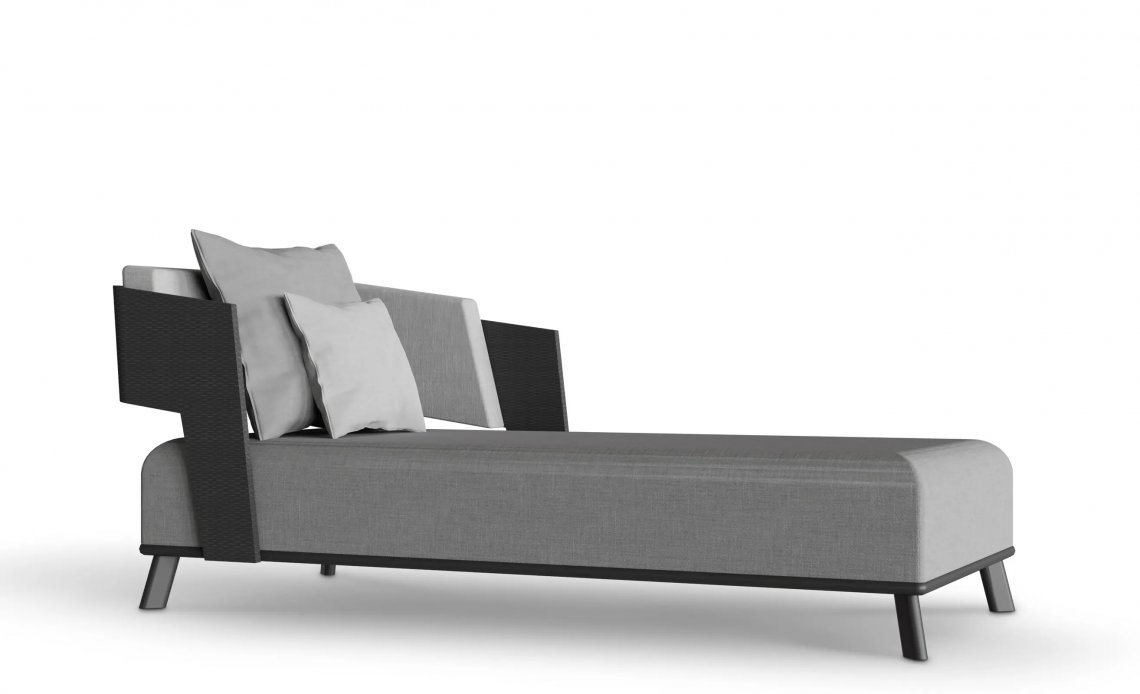 LUXXUGALEA GREY CHAISE LONGUE户外躺椅