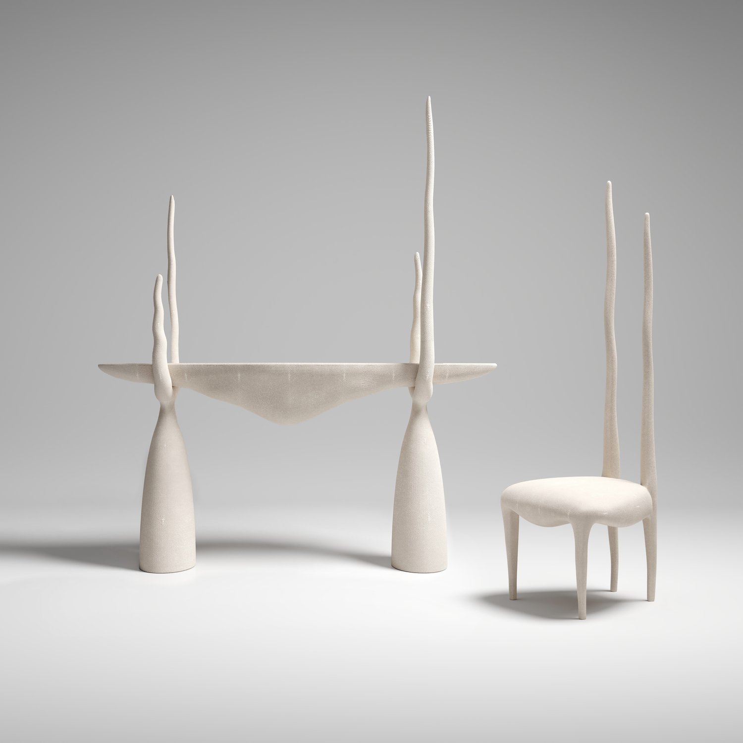 R&Y AugoustiSylvie Console and Sylvie Chair控制台和椅子